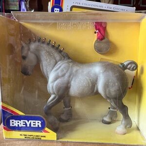Breyer Clydesdale Stallion #79901 Dapple Grey Shire Medallion Series NIB